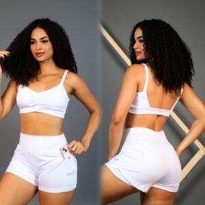 Conjunto Summer Completo -Short Duplo + Top com Bojo no suplex