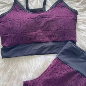 Conjunto Fitness Top e Legging Texturizado