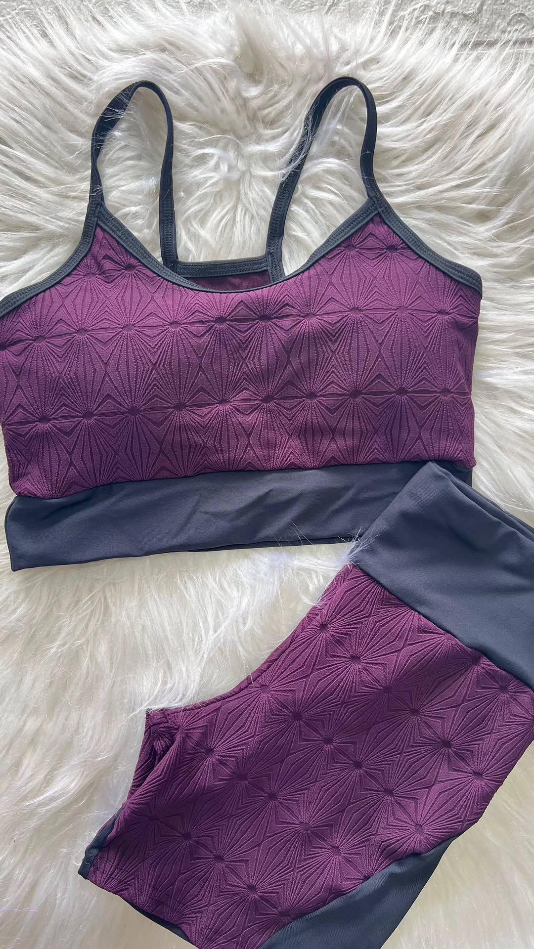 Conjunto Fitness Top e Legging Texturizado