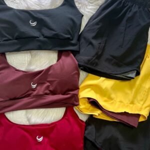 Conjunto Fitness duplo Top e Short