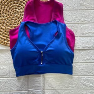 (Promoção)Top Fitness com Zíper e Top Básico