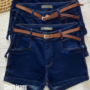 Short Jeans Feminino com Cinto