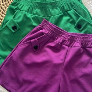 Shorts malha crepe