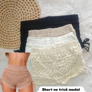 (Promoção)Short de Tricô Modal praia