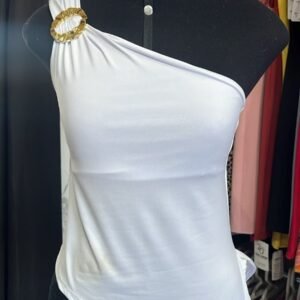 Blusa Ombro Único com Fivela